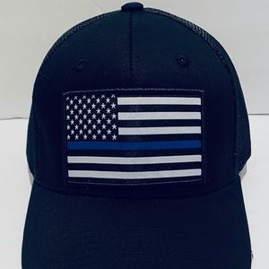 Thin Blue Line, Blue Line Flag, Pro-Police hat cap